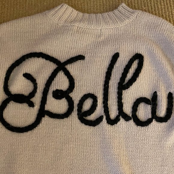 Wildfox Ciao Bella Sweater Beige and Black XS - Picture 5 of 6